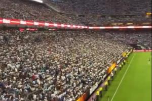 热烈期盼！超9万人见证阿根廷热身赛，下半场齐声喊：梅西，我们为你加油！