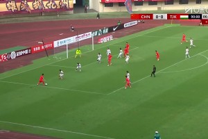 读秒绝杀！第97分钟贺一然头球破门，U23国足1-0塔吉克斯坦