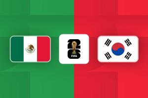 世界杯:墨西哥对阵韩国首发阵容公布:希门尼斯对决孙兴慜,李刚仁、金玟哉率先出场